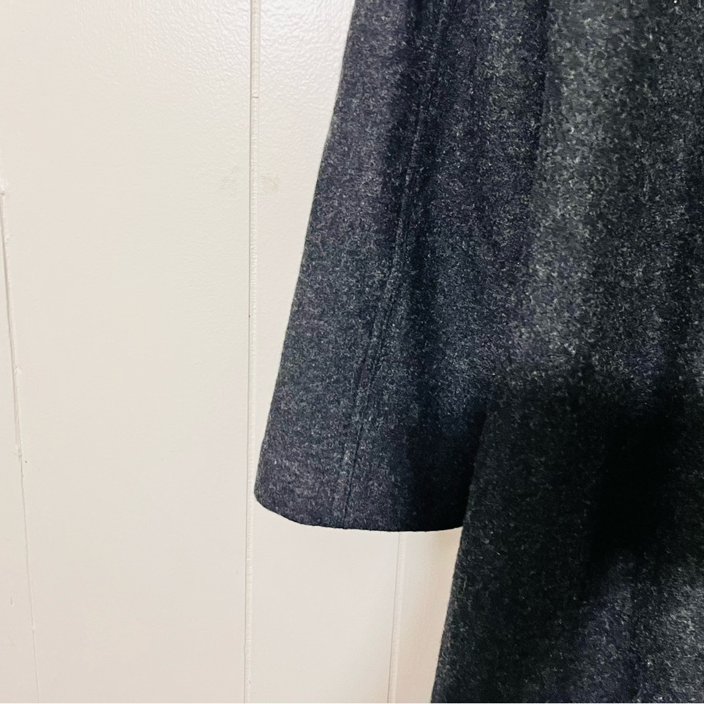 Eileen Fisher Coat Women’s Wool Blend Open Front Black Size M - Picture 9 of 9
